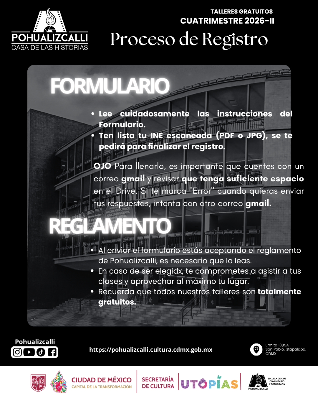 Formulario y reglamento
